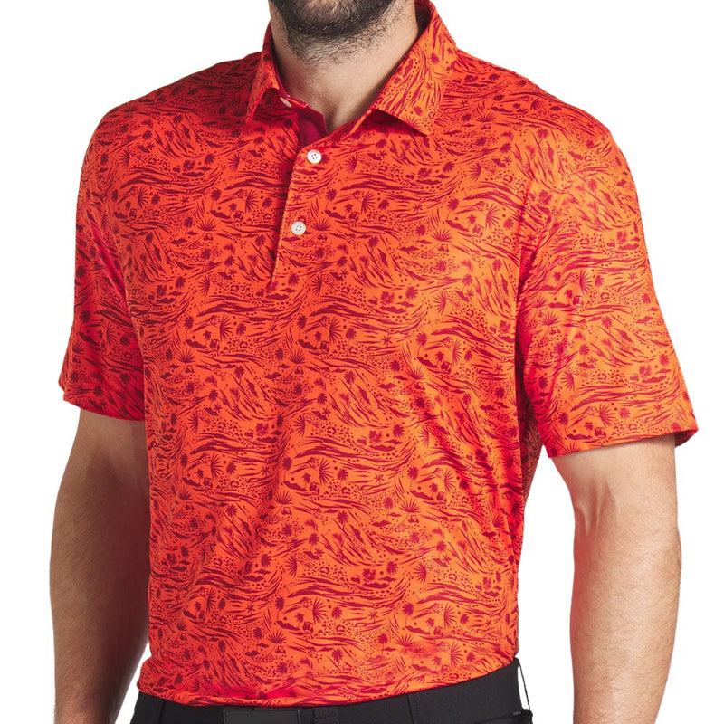 Puma Cloudspun Watering Hole Polo Shirt - Redmazing/Intense Red