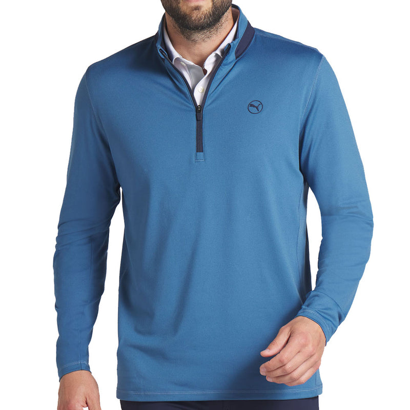 Puma Lightweight 1/4 Zip - Blue Horizon/Deep Navy