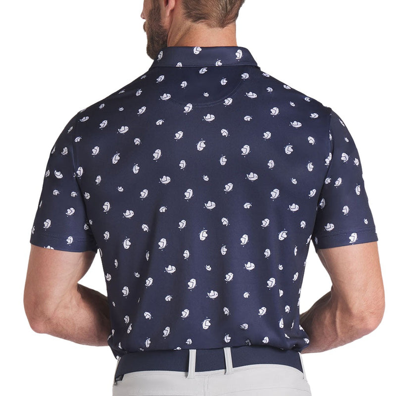 Puma Pure Love Birdies Polo Shirt - Deep Navy/White Glow