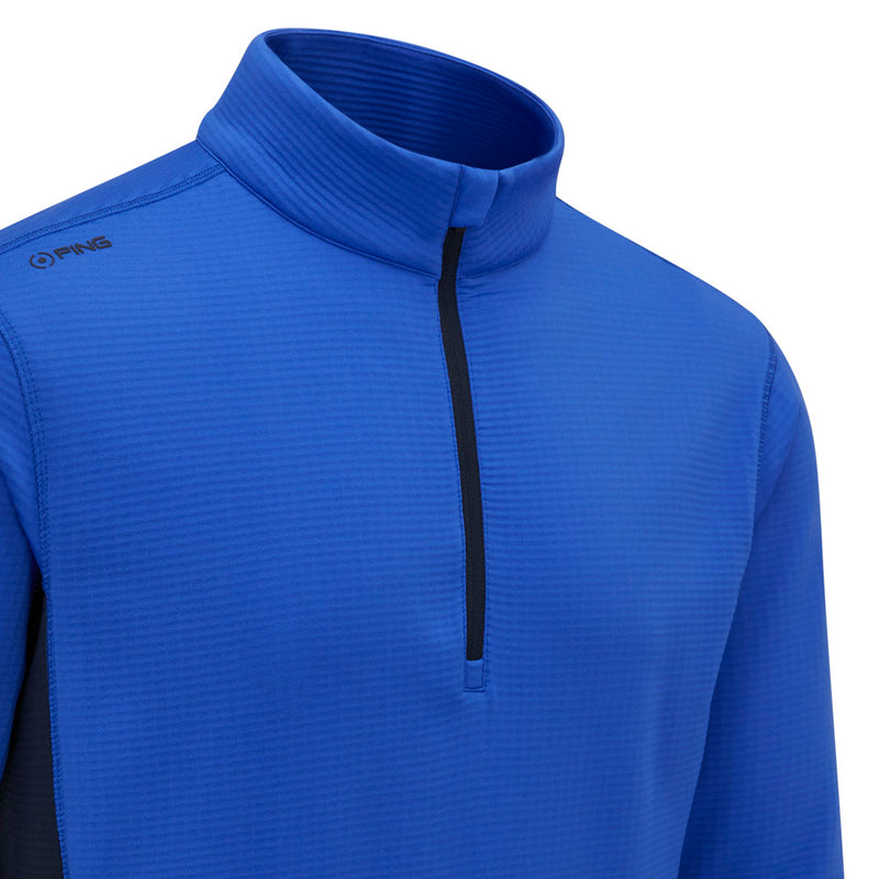 Ping Rhodri Mid-Layer 1/2 Zip Pullover  - Ultra Blue/Navy