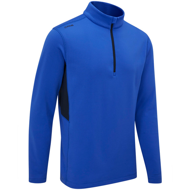 Ping Rhodri Mid-Layer 1/2 Zip Pullover  - Ultra Blue/Navy