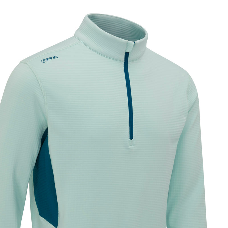 Ping Rhodri Mid-Layer 1/2 Zip Pullover  - Misty Green/Forest