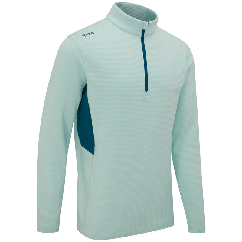 Ping Rhodri Mid-Layer 1/2 Zip Pullover  - Misty Green/Forest