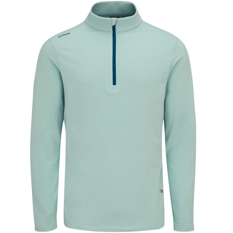 Ping Rhodri Mid-Layer 1/2 Zip Pullover  - Misty Green/Forest