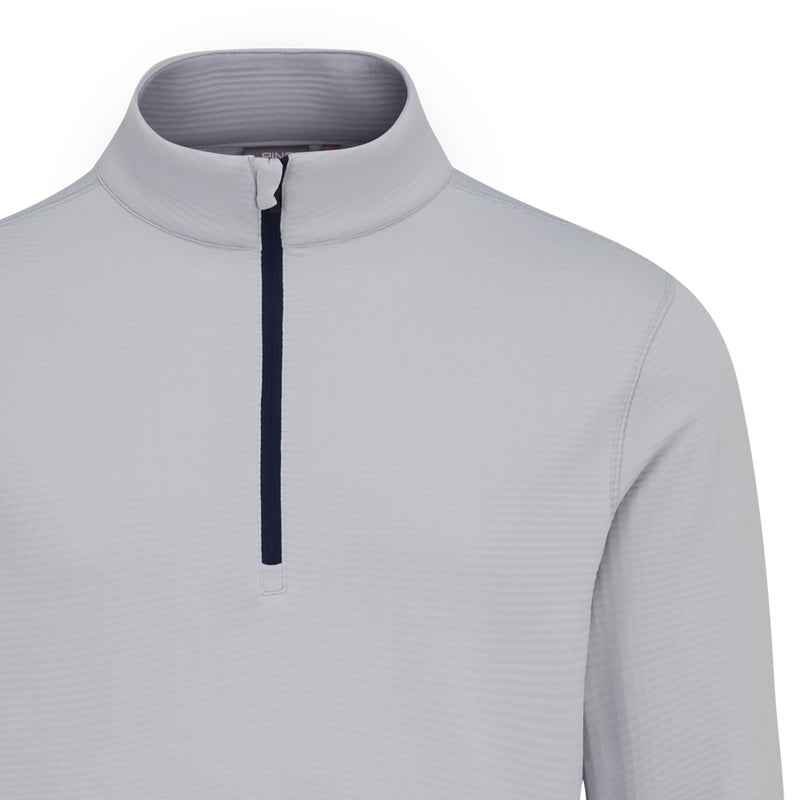 Ping Rhodri Mid-Layer 1/2 Zip Pullover  - Silver/Navy