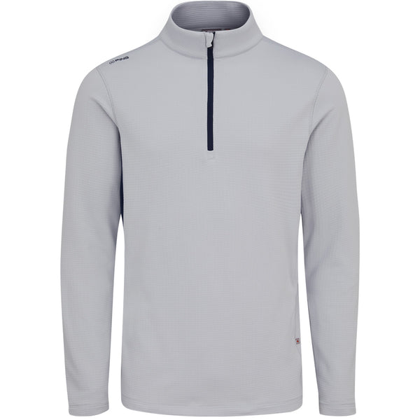 Ping Rhodri Mid-Layer 1/2 Zip Pullover  - Silver/Navy