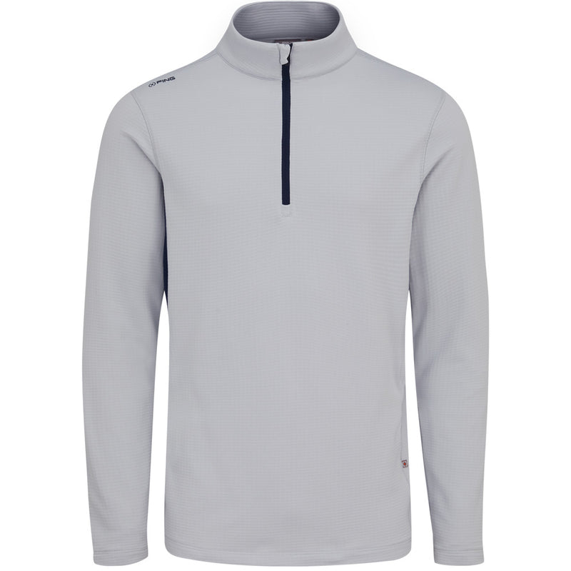 Ping Rhodri Mid-Layer 1/2 Zip Pullover  - Silver/Navy