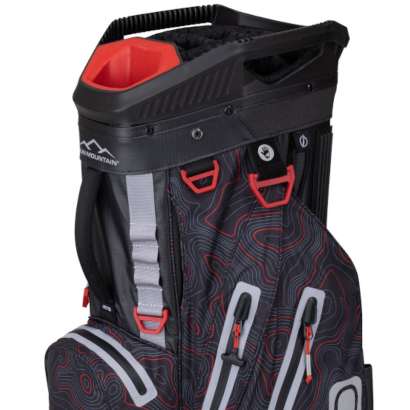 Sun Mountain H2NO Adventure Waterproof Cart Bag - Black/Red