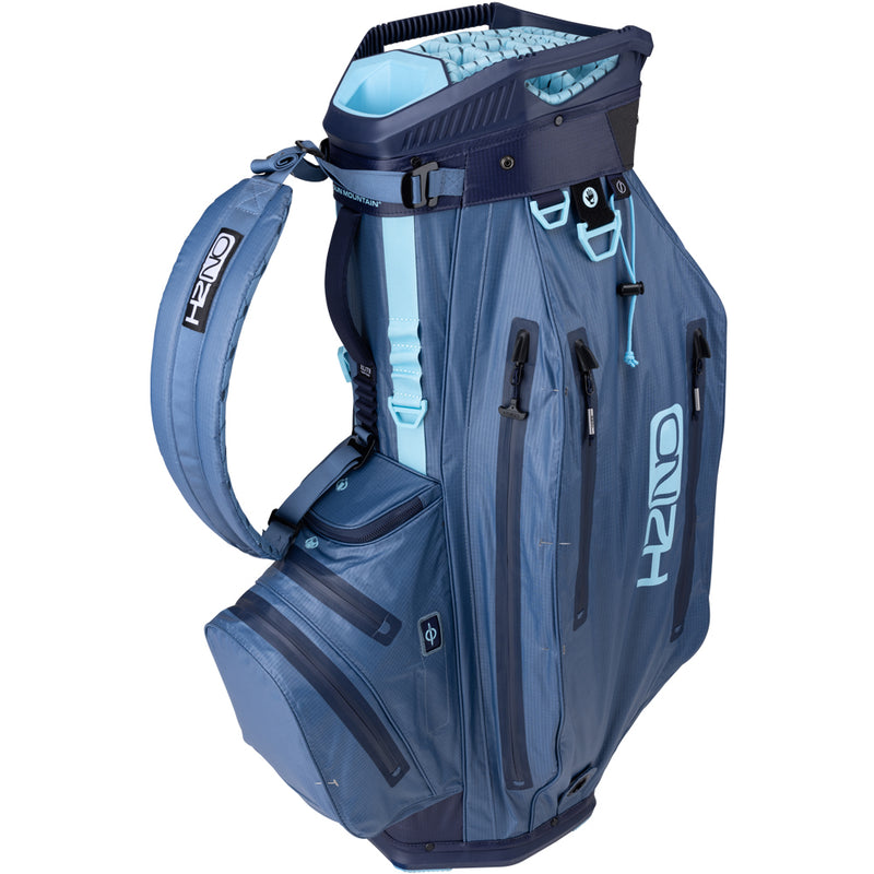 Sun Mountain H2NO Elite Waterproof Cart Bag - Dusk/Navy/Breeze