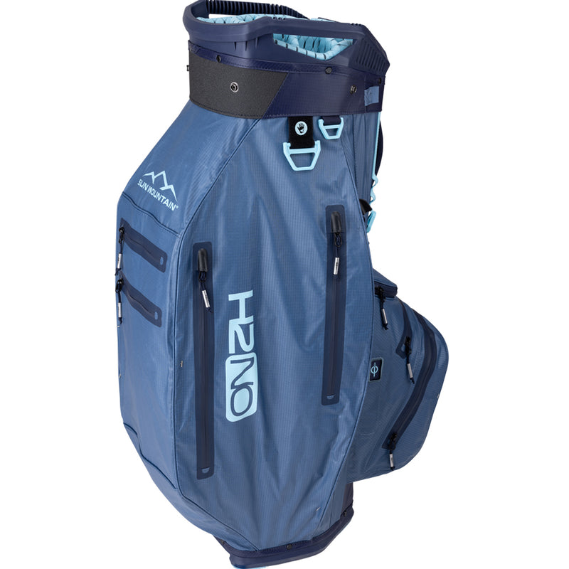 Sun Mountain H2NO Elite Waterproof Cart Bag - Dusk/Navy/Breeze