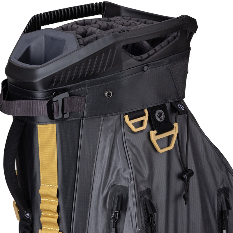 Sun Mountain H2NO Elite Waterproof Cart Bag - Steel/Black/Gold