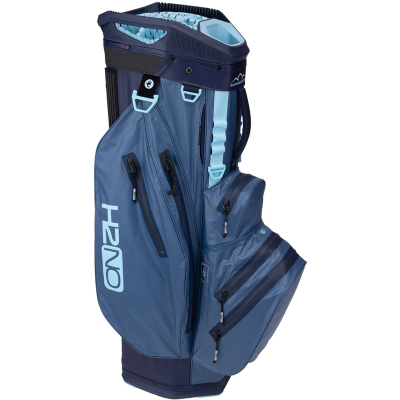 Sun Mountain H2NO Lite Waterproof Cart Bag - Navy/Dusk/Breeze