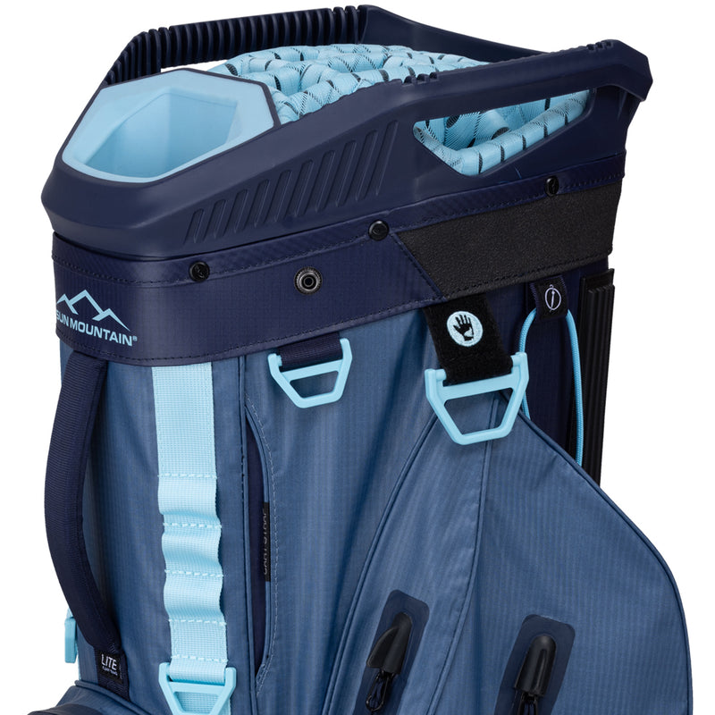 Sun Mountain H2NO Lite Waterproof Cart Bag - Navy/Dusk/Breeze