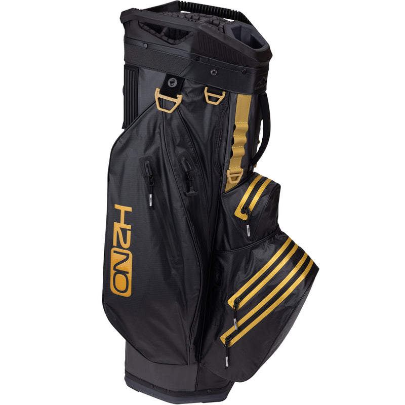 Sun Mountain H2NO Lite Waterproof Cart Bag - Steel/Black/Gold