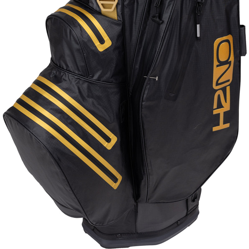 Sun Mountain H2NO Lite Waterproof Cart Bag - Steel/Black/Gold