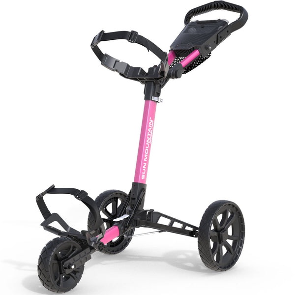 Sun Mountain Ridgeline 3-Wheel Push Trolley - Pink