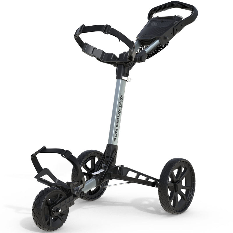 Sun Mountain Ridgeline 3-Wheel Push Trolley - Silver