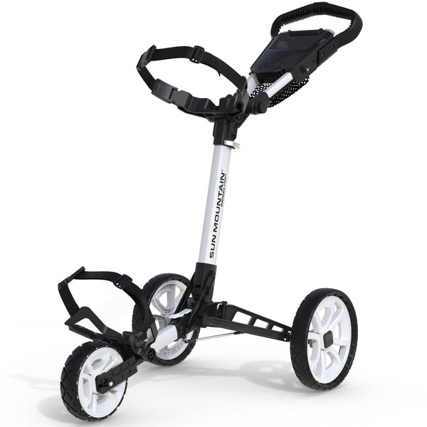 Sun Mountain Ridgeline 3-Wheel Push Trolley - White