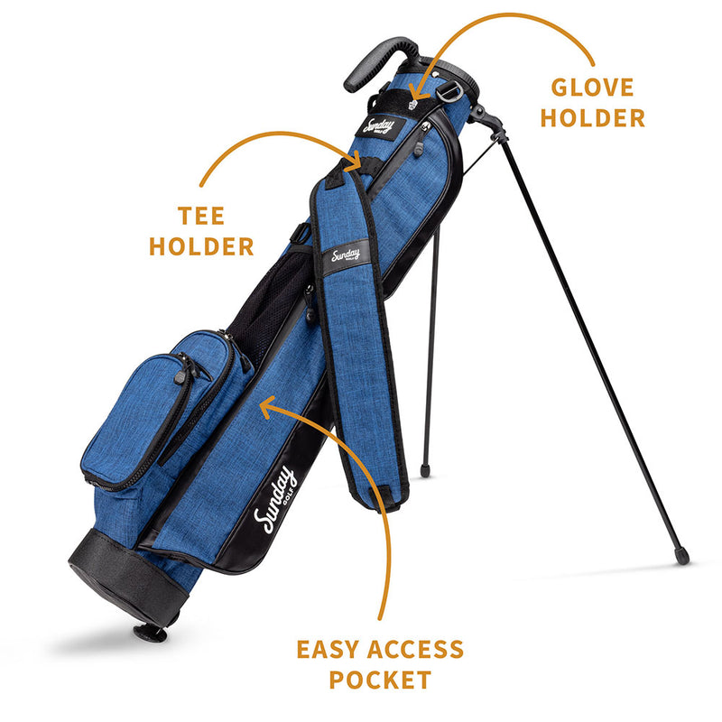 Sunday Golf Loma Pencil Stand Bag - Cobalt Blue