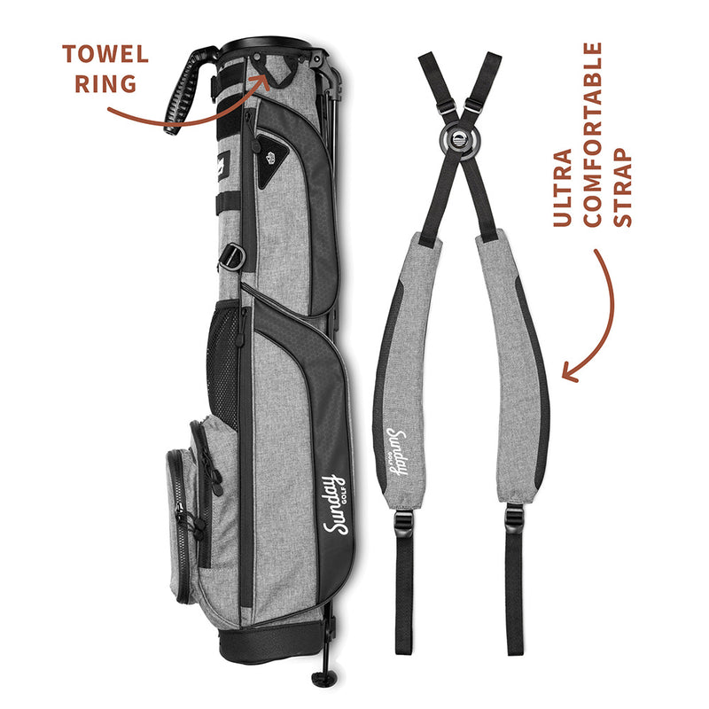 Sunday Golf Loma XL Pencil Stand Bag - Heather Grey