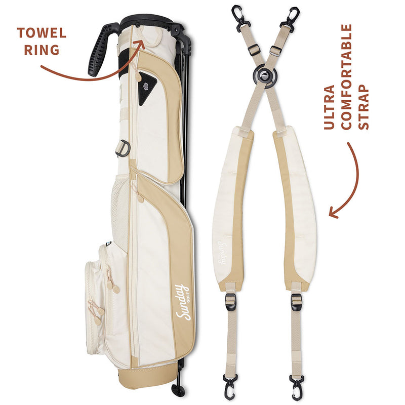 Sunday Golf Loma XL Pencil Stand Bag - Toasted Almond