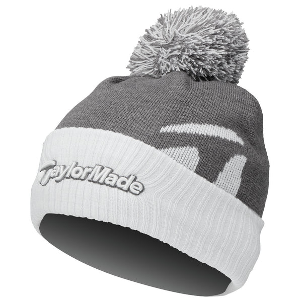 TaylorMade Bobble Beanie - Charcoal/Heather