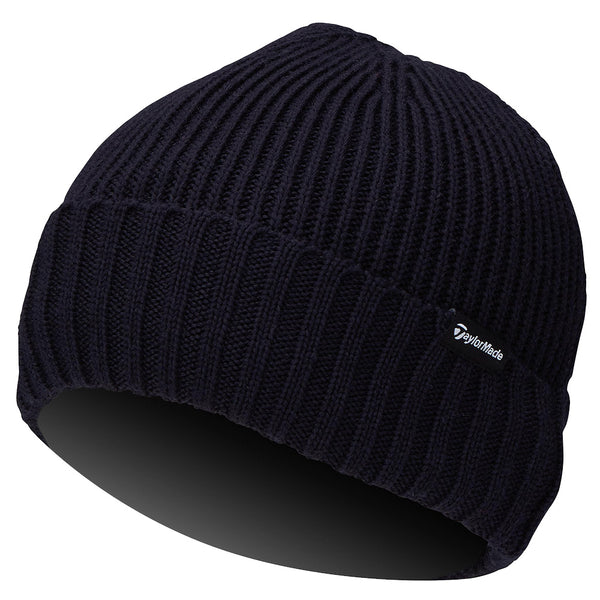 TaylorMade Ribbed Knit Beanie - Navy