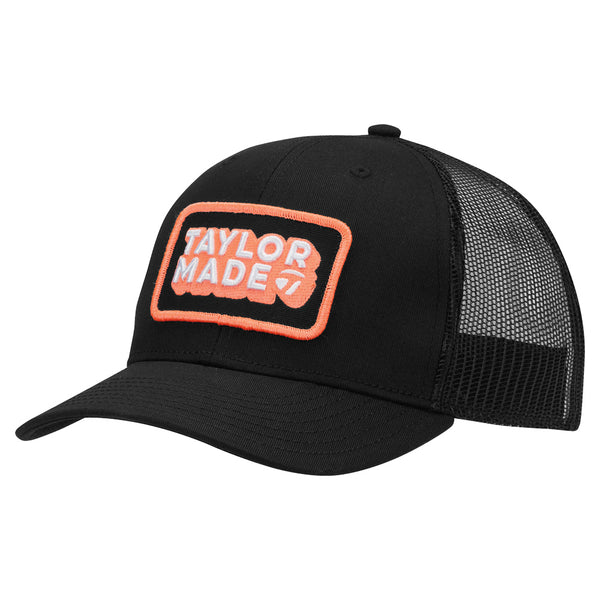 TaylorMade Retro Trucker Cap - Black/Coral