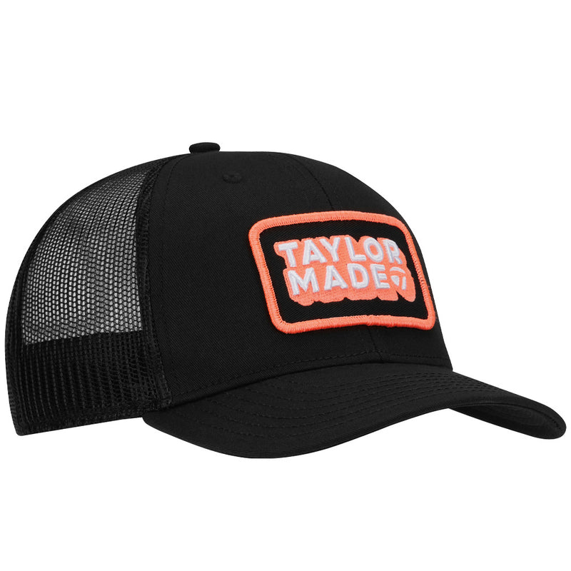 TaylorMade Retro Trucker Cap - Black/Coral