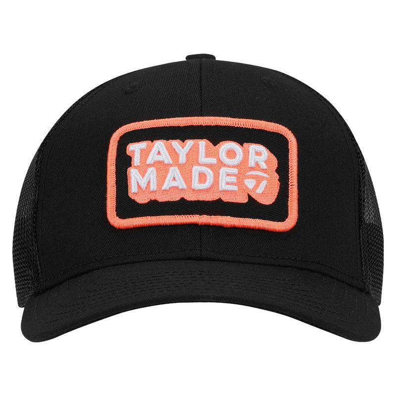 TaylorMade Retro Trucker Cap - Black/Coral