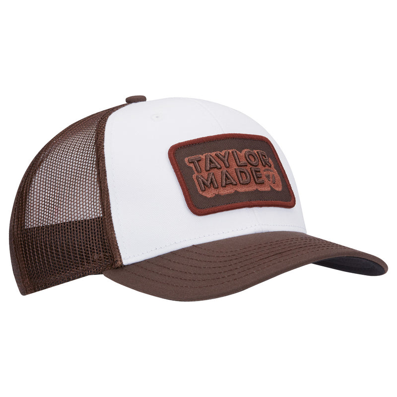 TaylorMade Retro Trucker Cap - Brown/White