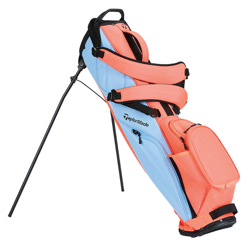 TaylorMade Flextech Carry Stand Bag - Light Blue/Coral