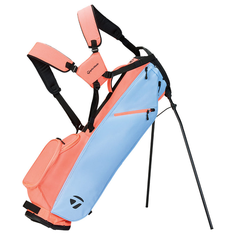 TaylorMade Flextech Carry Stand Bag - Light Blue/Coral