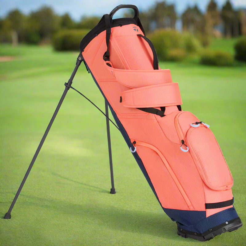 TaylorMade Flextech SuperLite Stand Bag - Coral/Navy