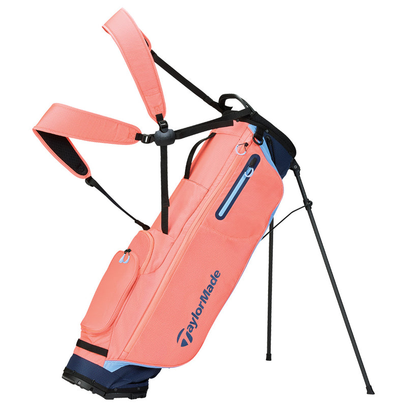 TaylorMade Flextech SuperLite Stand Bag - Coral/Navy