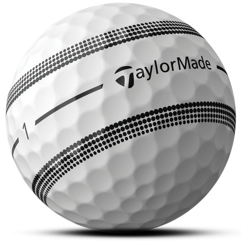 TaylorMade TP5 Clear Stripe Golf Balls - White - 12 Pack