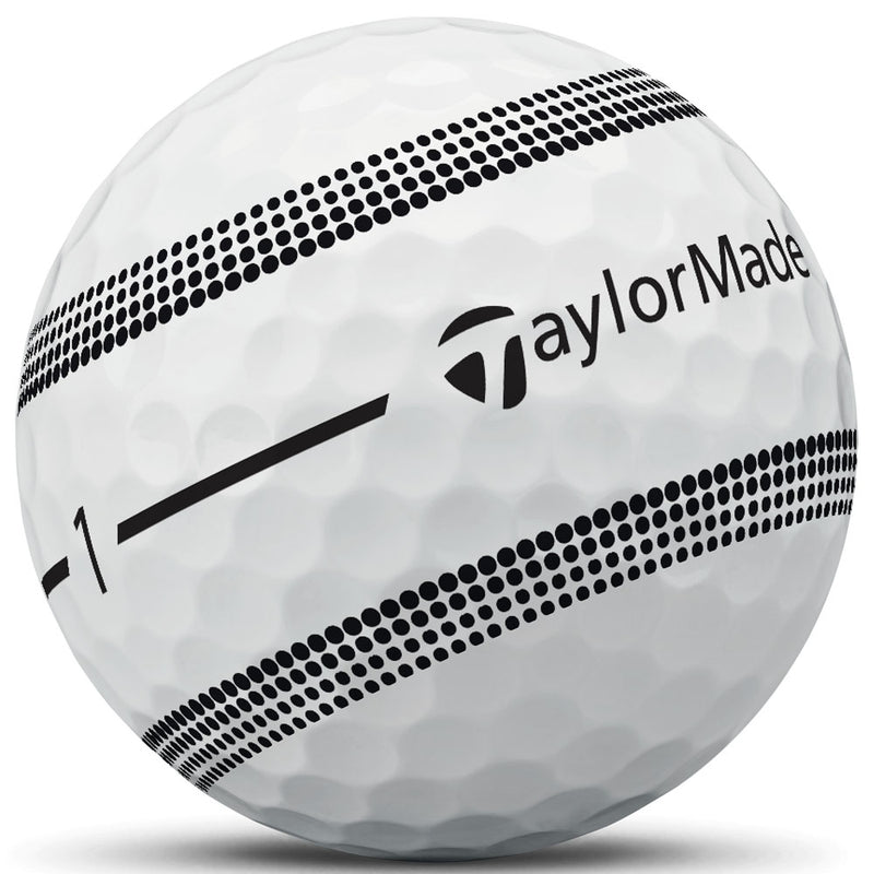 TaylorMade TP5 Clear Stripe Golf Balls - White - 12 Pack