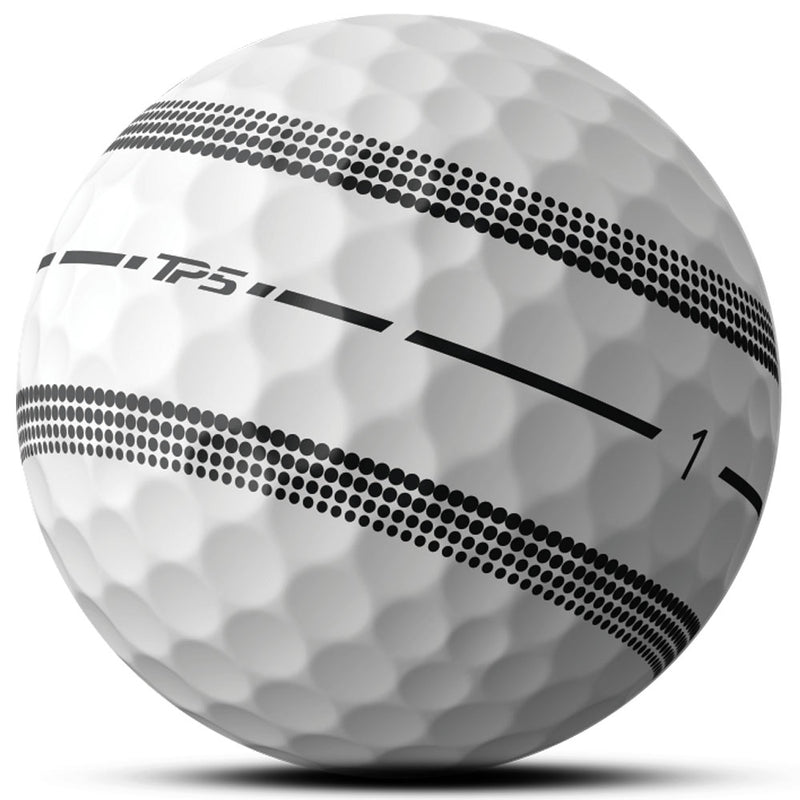 TaylorMade TP5 Clear Stripe Golf Balls - White - 12 Pack