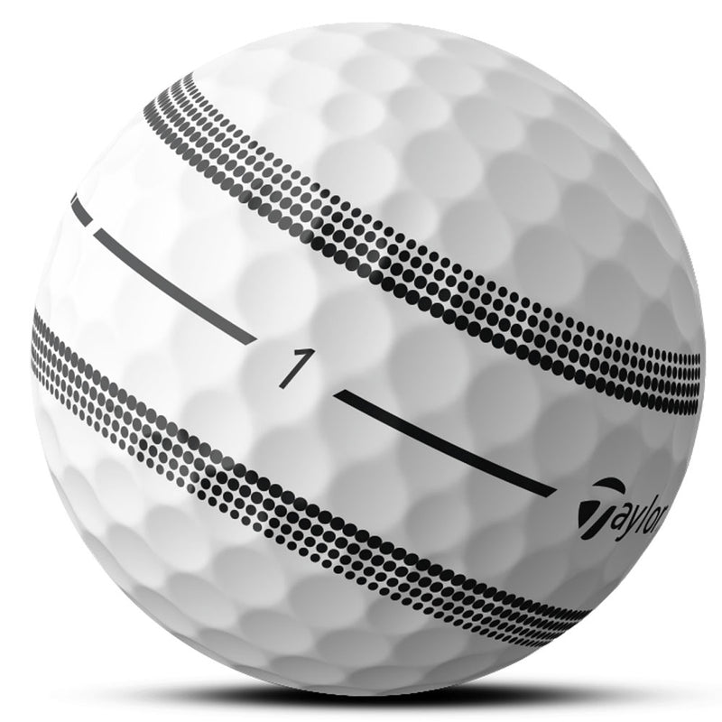 TaylorMade TP5 Clear Stripe Golf Balls - White - 12 Pack