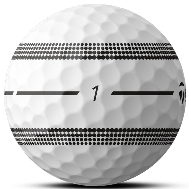 TaylorMade TP5 Clear Stripe Golf Balls - White - 12 Pack