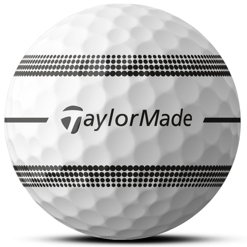 TaylorMade TP5 Clear Stripe Golf Balls - White - 12 Pack