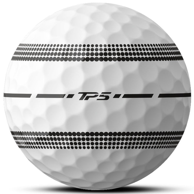 TaylorMade TP5 Clear Stripe Golf Balls - White - 12 Pack