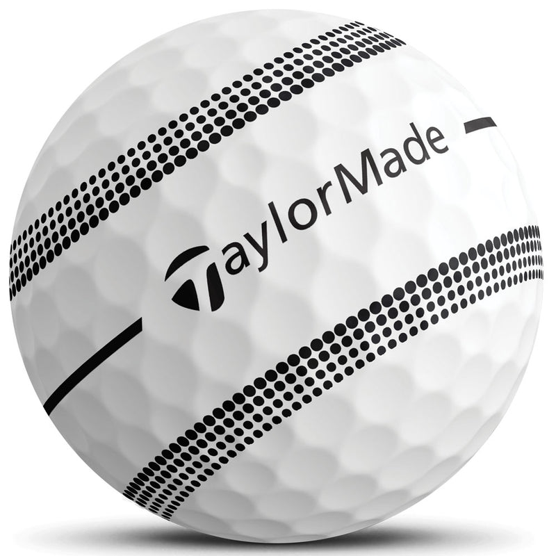 TaylorMade TP5 Clear Stripe Golf Balls - White - 12 Pack