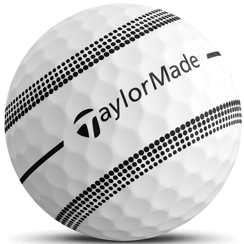 TaylorMade TP5x Clear Stripe Golf Balls - White - 12 Pack