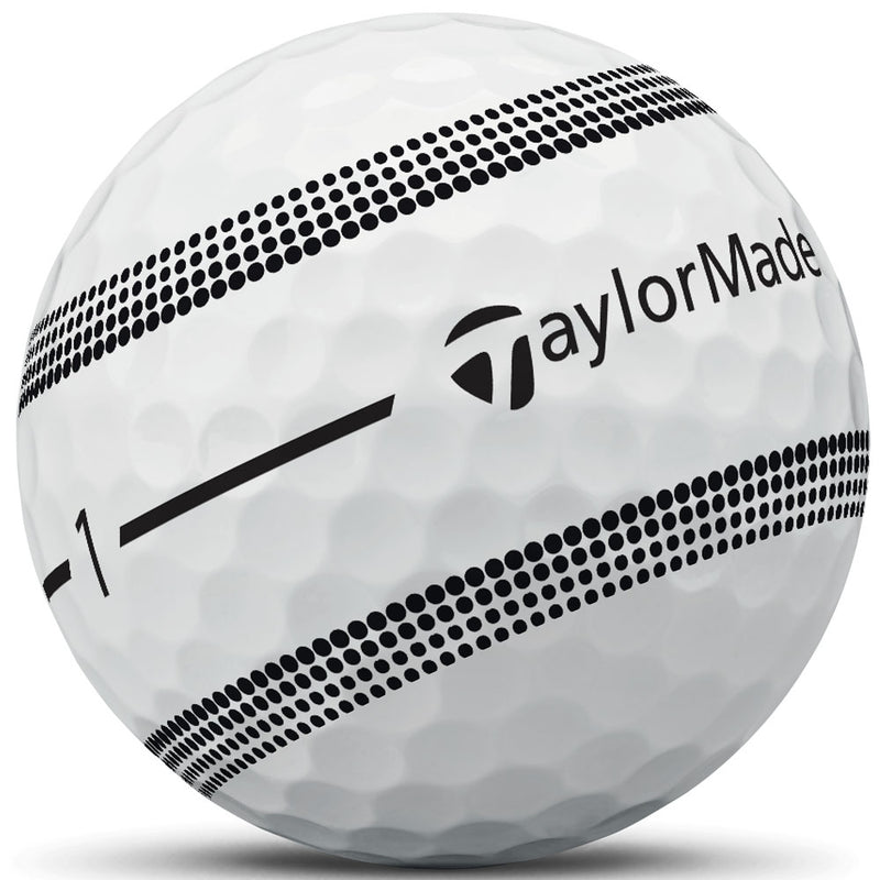 TaylorMade TP5x Clear Stripe Golf Balls - White - 12 Pack