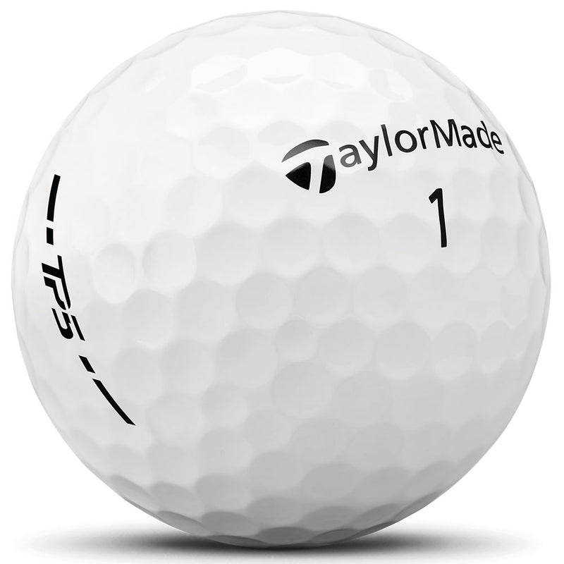 TaylorMade TP5 Golf Balls - White - 3 Ball Sleeve