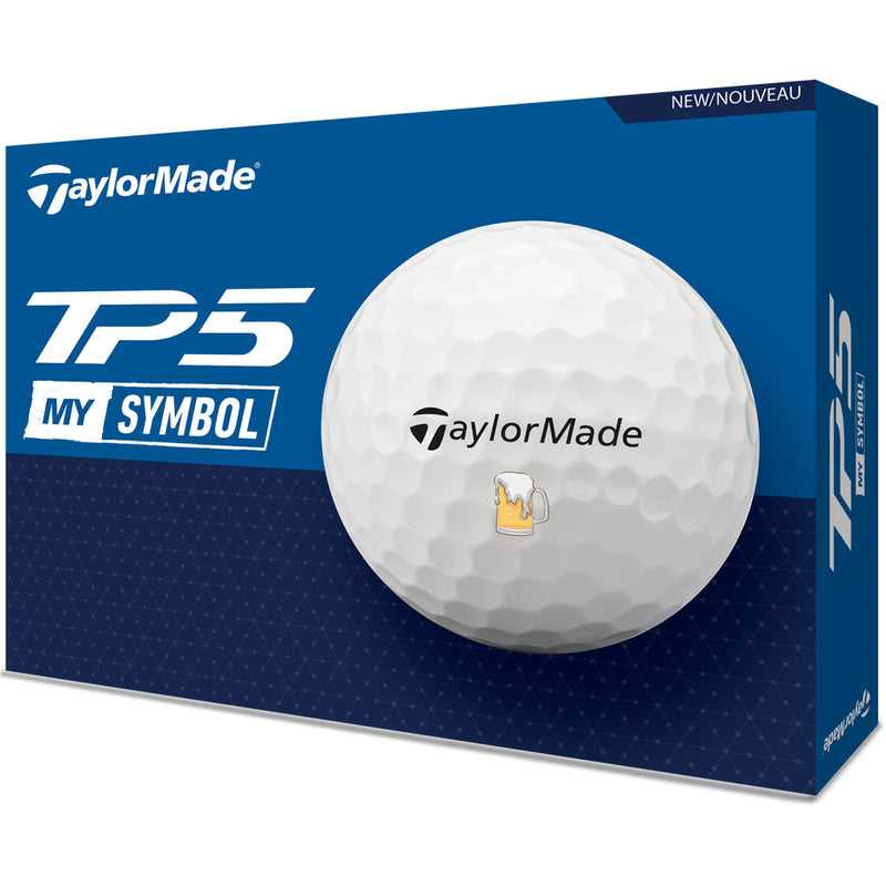 TaylorMade TP5 MySymbol Golf Balls - 12 Pack - Ltd Edition Beer Balls