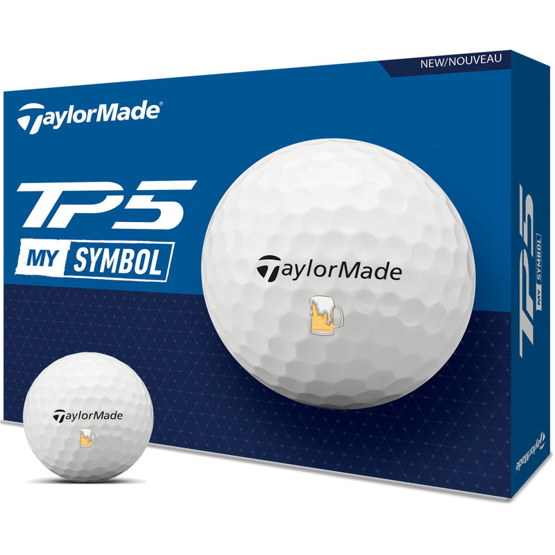 TaylorMade TP5 MySymbol Golf Balls - 12 Pack - Ltd Edition Beer Balls