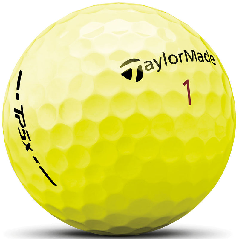 TaylorMade TP5x Yellow Golf Balls - 3 Ball Sleeve