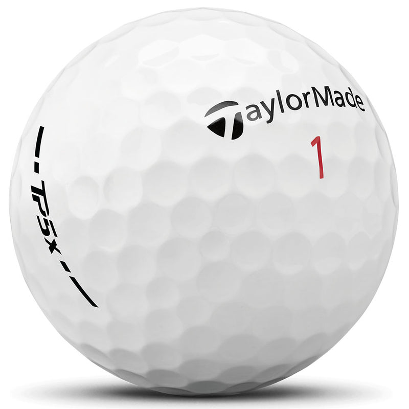 TaylorMade TP5x Golf Balls - White - 3 Ball Sleeve